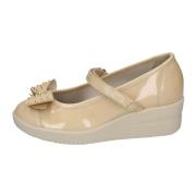 Ballet Flats in Lakleer Rucoline , Beige , Dames