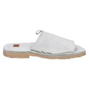 Suede Sliders Moma , White , Dames