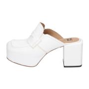 Leren sandalen voor vrouwen Moma , White , Dames