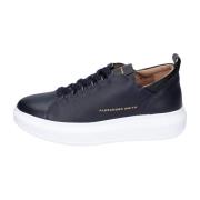 Leren Heren Sneakers Stijlvolle Schoenen Alexander Smith , Blue , Here...