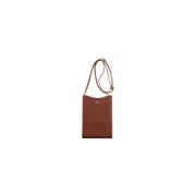 Leren Nek Pouch Jamie A.p.c. , Brown , Heren