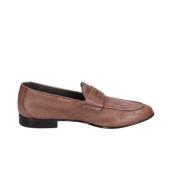 Leren Heren Loafers Pollini , Brown , Heren