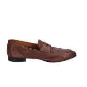 Leren Heren Loafers Stijlvolle Schoenen Pollini , Brown , Heren