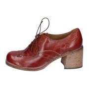 Elegante Vintage Leren Schoenen voor Vrouwen Moma , Brown , Dames