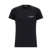 Zwem T-shirt Balmain , Black , Heren