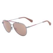 Ckj164S-011 Zonnebril Zilver/Roze Calvin Klein , Multicolor , Unisex