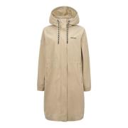 Capuchon Winddichte Jas Donker Beige Duvetica , Beige , Dames