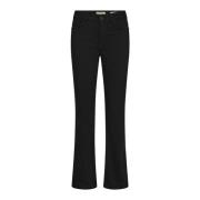 Deluxe Flare Jeans Zwart MOS Mosh , Black , Dames