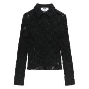 Modieuze Blouse Msgm , Black , Dames