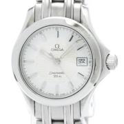 Pre-owned Stainless Steel watches Omega Vintage , White , Heren