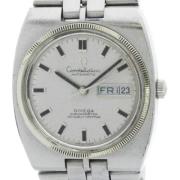 Pre-owned Stainless Steel watches Omega Vintage , White , Heren