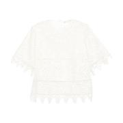 Witte Aria T-shirts en Polos Ulla Johnson , White , Dames