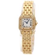 Pre-owned Yellow Gold watches Cartier Vintage , Gray , Dames