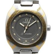 Pre-owned Stainless Steel watches Omega Vintage , Black , Dames