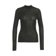 Zwarte Gebreide Trui Sweater Aw24 Mauro Grifoni , Black , Dames