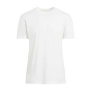 Wit Katoenen T-shirt Ronde Halslijn The Row , White , Heren