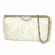 Pre-owned Fabric shoulder-bags Jimmy Choo Pre-owned , Beige , Dames