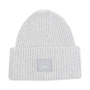 Grijze Wollen Beanie Muts Acne Studios , Gray , Unisex