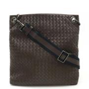 Pre-owned Leather shoulder-bags Bottega Veneta Vintage , Brown , Dames