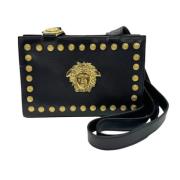 Pre-owned Leather shoulder-bags Versace Pre-owned , Black , Dames