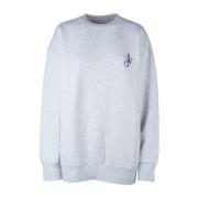 Stijlvolle Sweatshirt Collectie JW Anderson , Gray , Dames