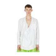 Gedrapeerd Overhemd Comme des Garçons , White , Heren