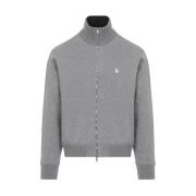 Grijze Rits Sweatshirt Stijlvol Comfortabel Givenchy , Gray , Heren