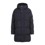 Zwarte Jas Aw24 Herenmode Stone Island , Blue , Heren