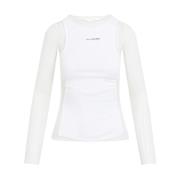 Witte Top Chic Stijl Jean Paul Gaultier , White , Dames