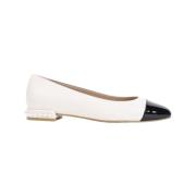 Roze Leren Ballerina Elegante Stijl Stuart Weitzman , Beige , Dames