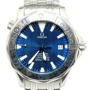 Pre-owned Stainless Steel watches Omega Vintage , Blue , Heren