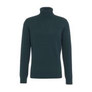 Groene Gebreide Coltrui Sweater Aw24 Kangra , Green , Heren