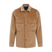 Beige Katoenen Overhemdjasje PS By Paul Smith , Beige , Heren