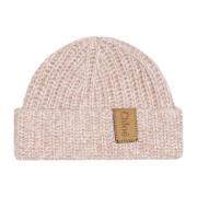 Neutrale Geribbelde Beanie Hoed Chloé , Pink , Dames