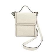 Pre-owned Leather shoulder-bags Gucci Vintage , White , Dames