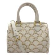 Pre-owned Canvas handbags Celine Vintage , White , Dames