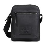 Stijlvolle Reporter PU Tas Calvin Klein , Black , Heren