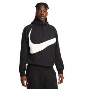 Swoosh Half-Zip Fleece Hoodie Nike , Black , Heren