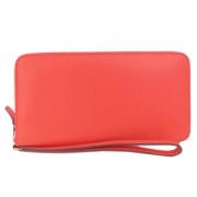 Pre-owned Canvas wallets Hermès Vintage , Red , Dames