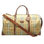 Pre-owned Fabric handbags Burberry Vintage , Beige , Dames