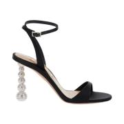 Zwarte hoge baby sandaal Aquazzura , Black , Dames