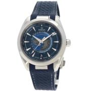 Pre-owned Stainless Steel watches Omega Vintage , Blue , Heren