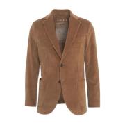 Bruine Blazer Aw24 Herenmode Circolo 1901 , Brown , Heren