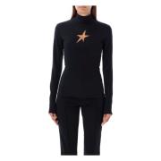 Zwarte sterren top Aw24 Mugler , Black , Dames