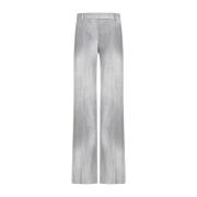 Grijze Denim Stijl Broek Ermanno Scervino , Gray , Dames