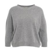 Luxe Grijze Cashmere Sweater Aw24 MVM , Gray , Dames