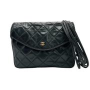 Pre-owned Leather chanel-bags Chanel Vintage , Black , Dames