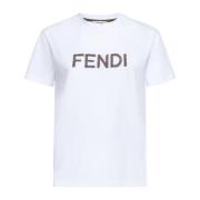 Vrijetijdskleding Capsule T-shirts en Polos Fendi , White , Dames