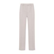 Elegante Rechte Pijp Broek Nude Max Mara , Beige , Dames