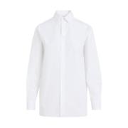 Witte Katoenen Overhemd Elegante Stijl Ralph Lauren , White , Dames